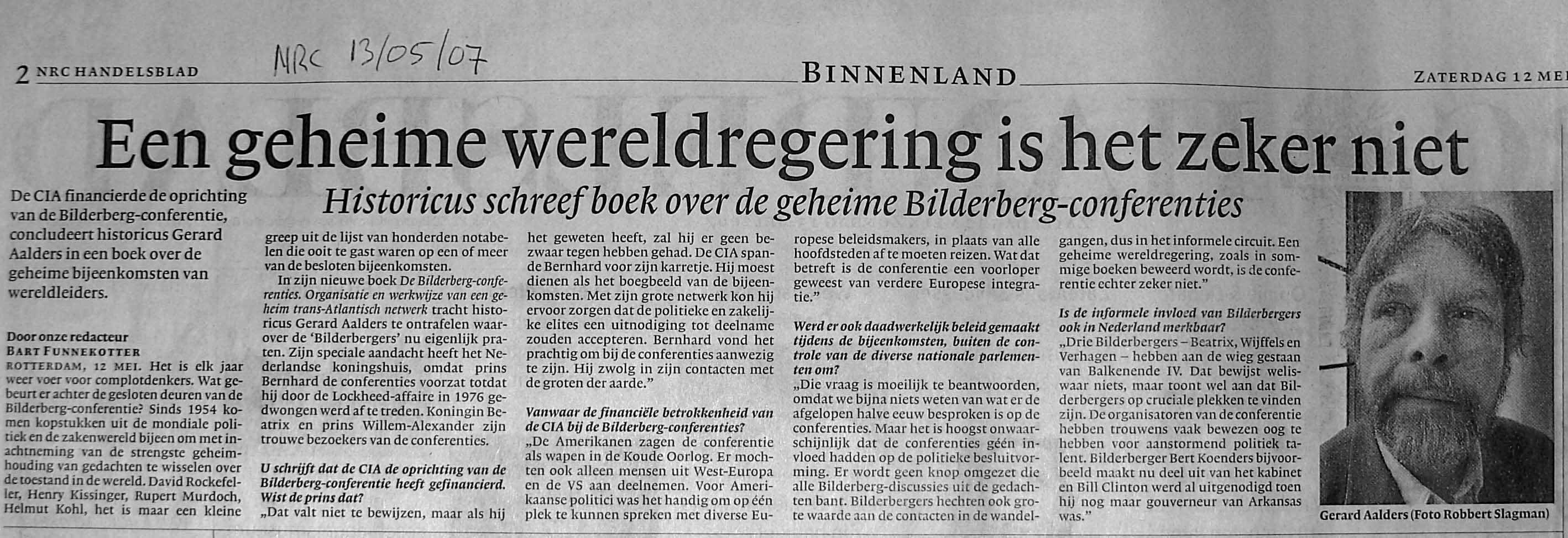 Bilderberg in het NRC Handelsblad